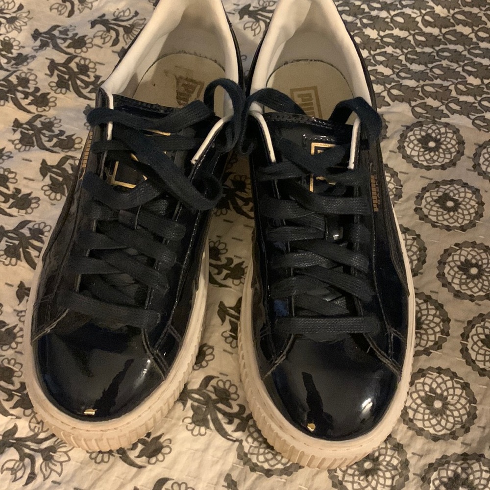 Puma basket platform sneakers sz 7.5